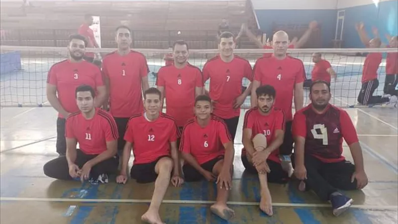 المصرية للمعاقين بطل الجولة الأولي لطائرة الجلوس للرجال