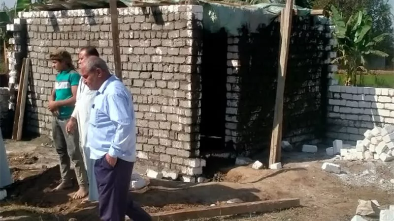 إزالة 68 حالة تعد بالبناء على أراضي أملاك الدولة بمراكز المنيا