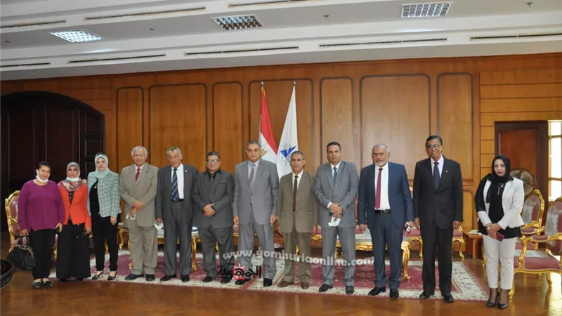 فريق الهيئة القومية لضمان جودة التعليم يزور جامعة كفرالشيخ