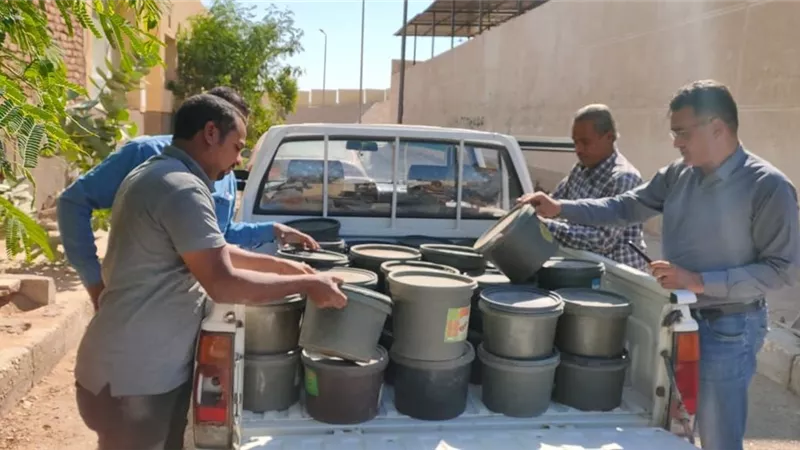 ضبط منتجات غذائية منتهية الصلاحية على متن سيارة نقل بالأقصر