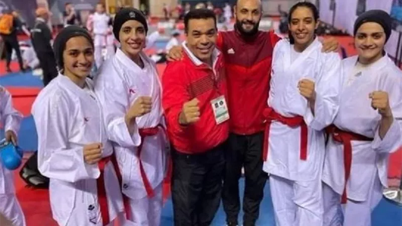 منتخب مصر للكوميتيه سيدات يتوج بذهبية العالم للكاراتية