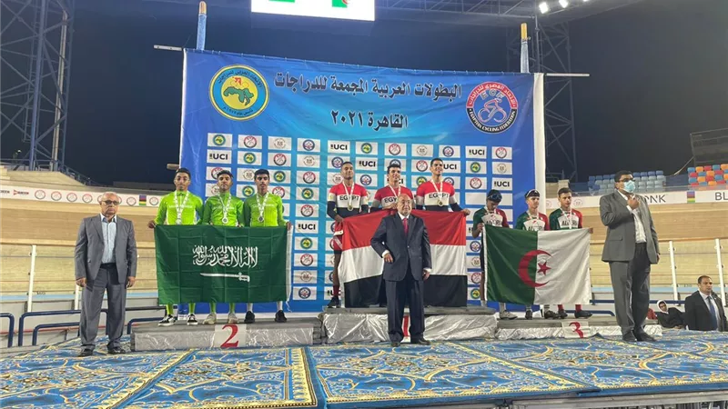 مصر تحصد 11 ذهبية و3 فضيات وبرونزيتين في اليوم الثاني للبطولة العربية لدراجات المضمار