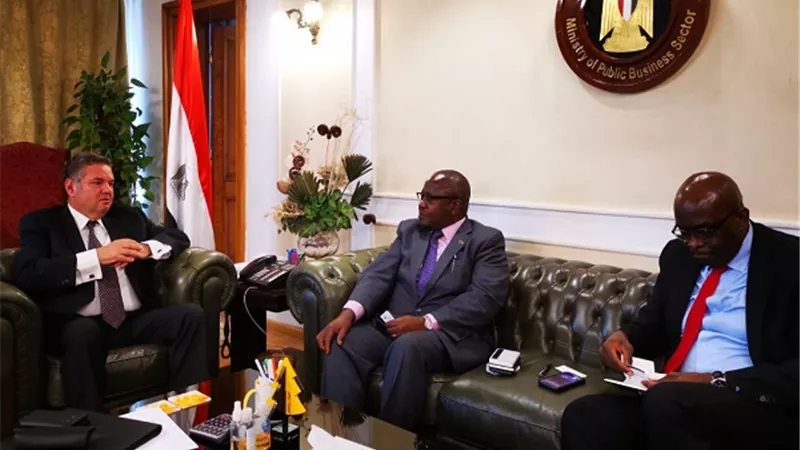 توفيق يبحث مع سفير زامبيا بالقاهرة فرص التعاون المشترك