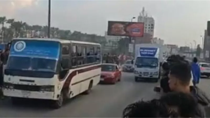 استقبال كبير من جماهير المحلة للنادى الاهلى