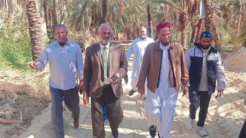 رئيس مركز ومدينه سيوة يتفقد اعمال تطوير ورفع كفائه جزيرة فطناس السياحية
