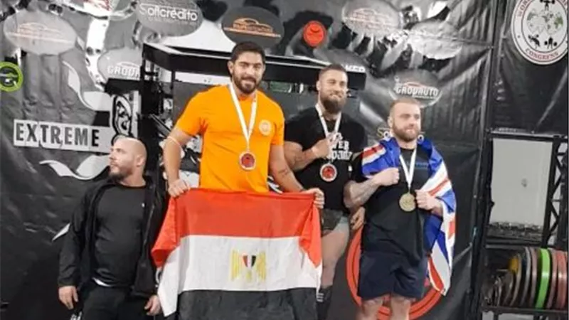 البطل المصري سامي ابو العز يفوز بالمركز الثاني في بطولة WPC بالبرتغال