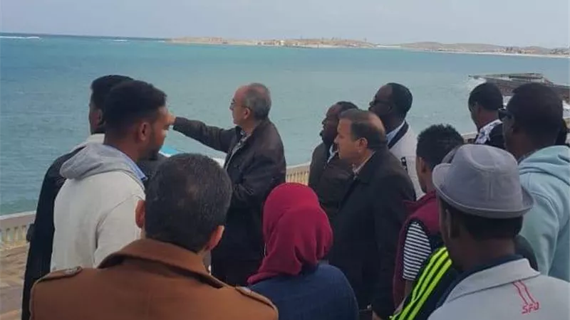 وفد صومالي يزور مشروعات حماية الشواطئ بمطروح