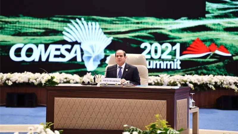 الرئيس السيسي: القمة خرجت بنتائج ملموسة تمثلت في إطلاق استراتيجية الكوميسا