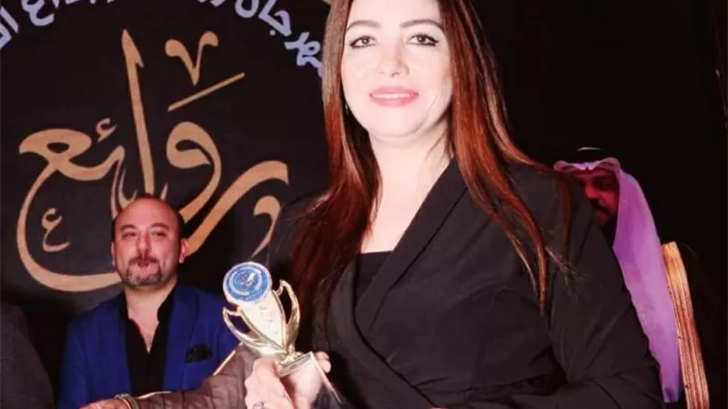 تكريم الإعلامية دينا شرف الدين والنجم حمادة هلال مع نجوم الفن والإعلام