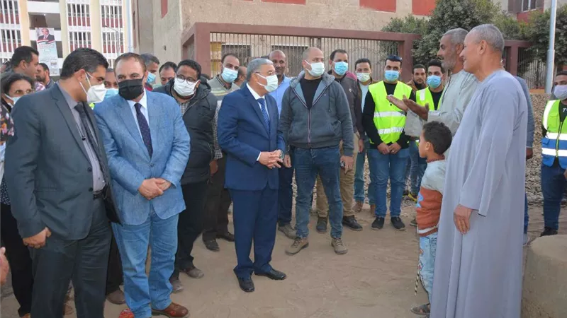 محافظ المنيا : 406 مشروعات فى قرى ملوى بالمبادرة الرئاسية حياة كريمة