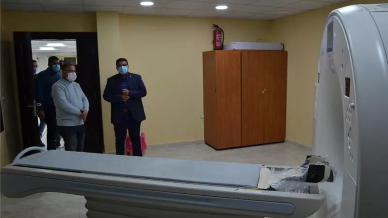 نائب محافظ بني سويف يتابع مشروع تطوير مستشفى الصدر