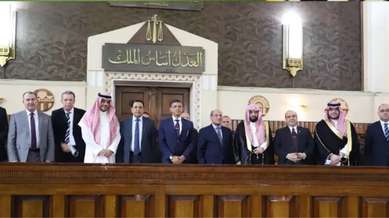 وفد قضائي سعودي يزور محكمة النقض ودار القضاء العالي