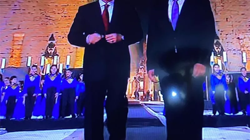 وصول الرئيس عبد الفتاح السيسي حفل طريق الكباش.. صور