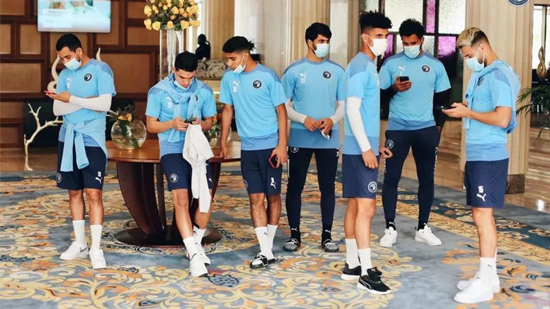 بيراميدز يخوض تدريبين على ملعب مباراة مانياما
