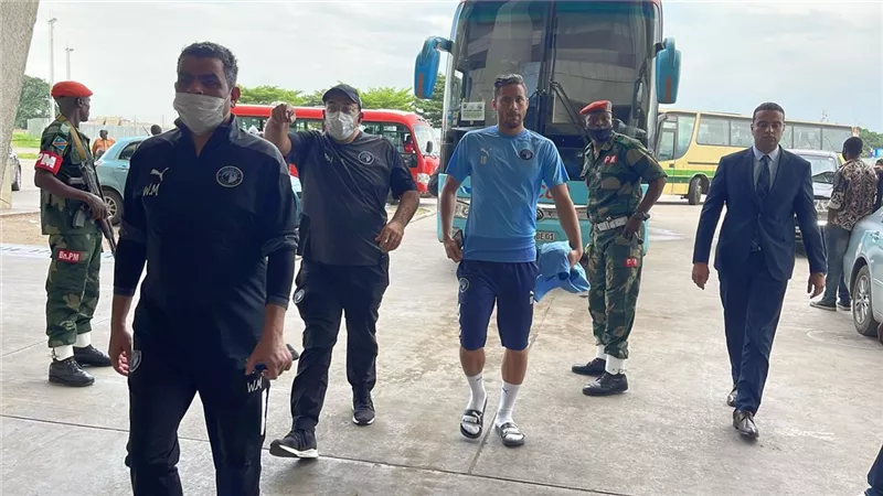 بيراميدز يصل ملعب الشهداء لأداء أول تدريب استعدادا لبطل الكونغو