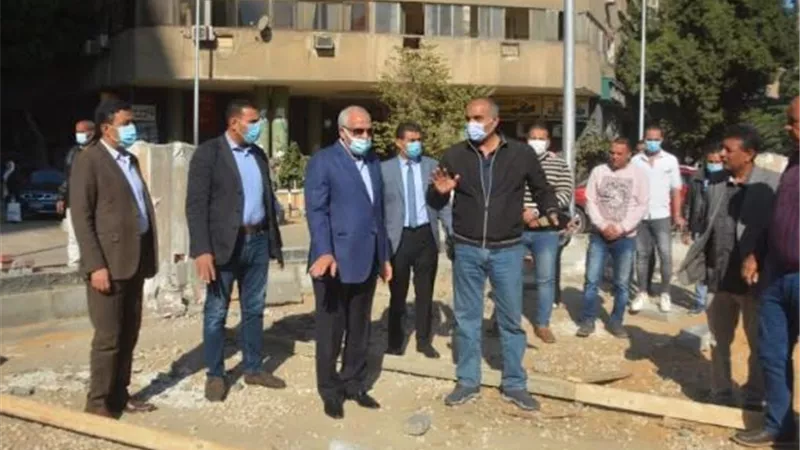 محافظ الجيزة يتفقد أعمال تطوير ميدان المساحه وشارع مراد