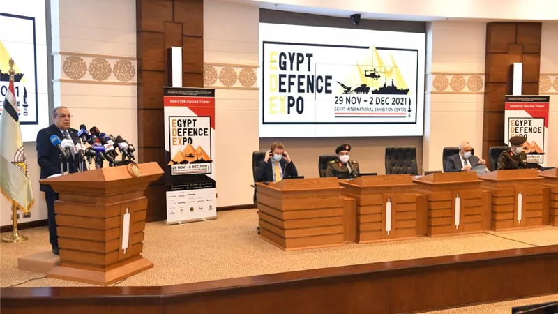 وزير الدولة للإنتاج الحربى: الجناح المصرى يمثل 15% من مساحه معرض إيديكس 2021