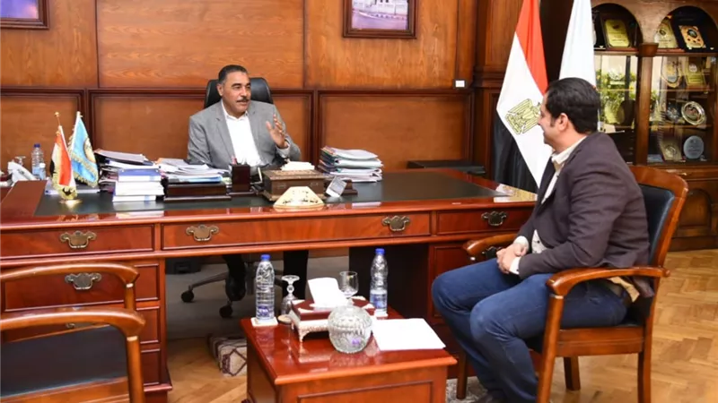 شعيب يستقبل مدير قسطرة القلب بمطروح