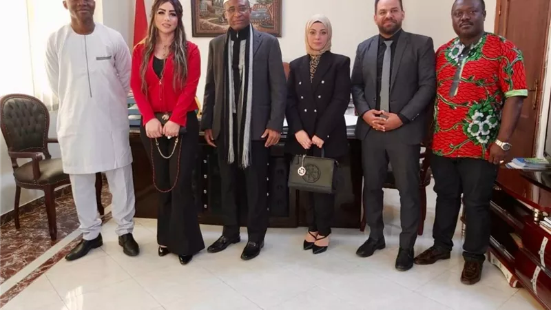 جيهان مديح تبحث مع سفير غينيا إطلاق ائتلاف رؤساء الأحزاب الأفارقة للسيدات