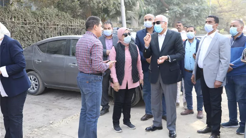 محافظ الجيزة يتفقد مراحل أعمال التطوير بشوارع زغلول والتحرير ومراد والرماية