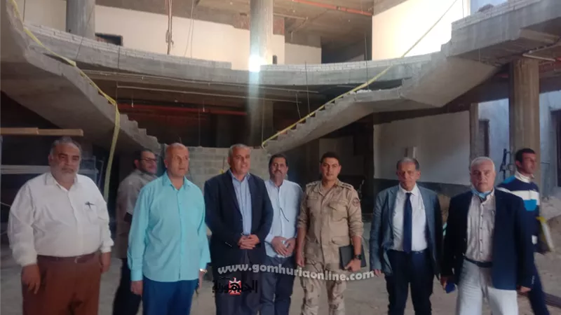 بهجت وعمران يتفقدوا الجامعة الأهلية الجديدة بالعاشر من رمضان