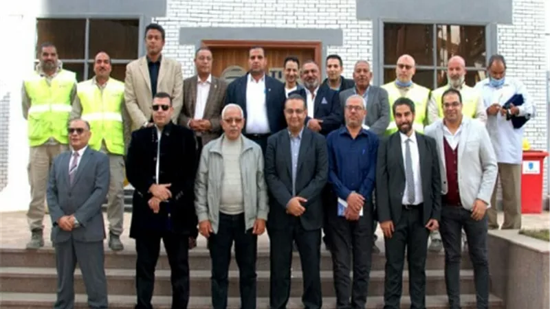 القوى العاملة تشارك في يوم السلامة والصحة المهنية ببني سويف