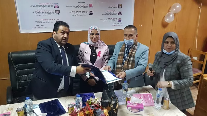 تمريض بني سويف تحتفل باليوم العالمي لمرضي سرطان الثدي