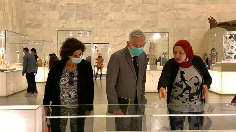 المتحف القومي للحضارة المصرية يستقبل سفير دولة فرنسا بالقاهرة
