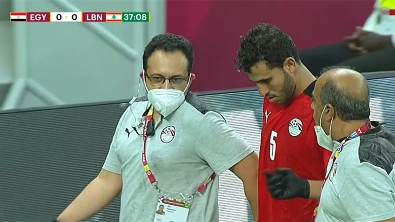 تفاصيل إصابة حمدى فتحى فى لقاء مصر ولبنان بكأس العرب.. شاهد