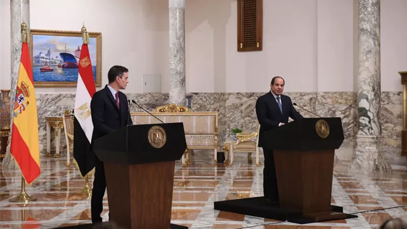 ننشر نص كلمة الرئيس السيسي خلال المؤتمر الصحفي المُشترك مع رئيس حكومة إسبانيا