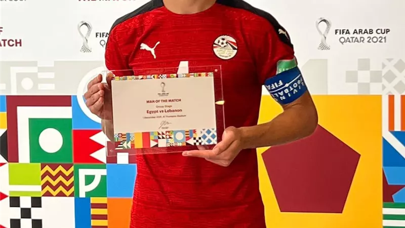السولية يفوز بجائزة أفضل لاعب في مباراة المنتخب الوطني ونظيره اللبناني بكأس العرب