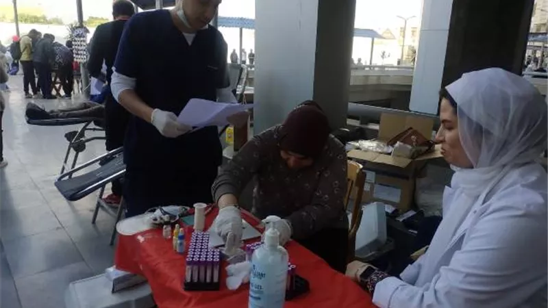حملة تبرع بالدم لصالح اطفال انيميا البحر المتوسط بصيدلة عين شمس