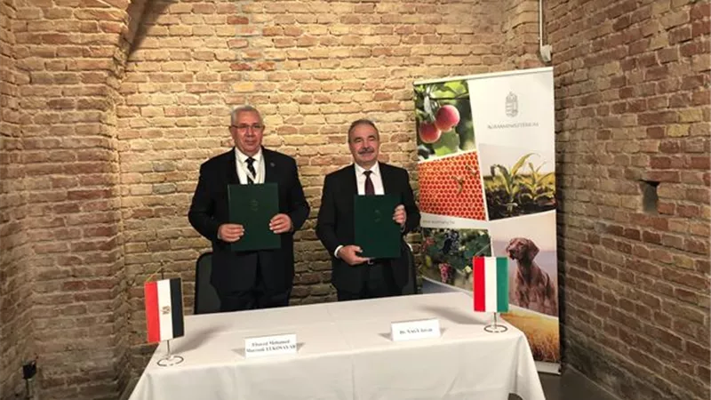 وزيرا الزراعة المصري والمجري وقعا بروتوكول تعاون مشترك فى مجال المصايد والإستزراع السمكى