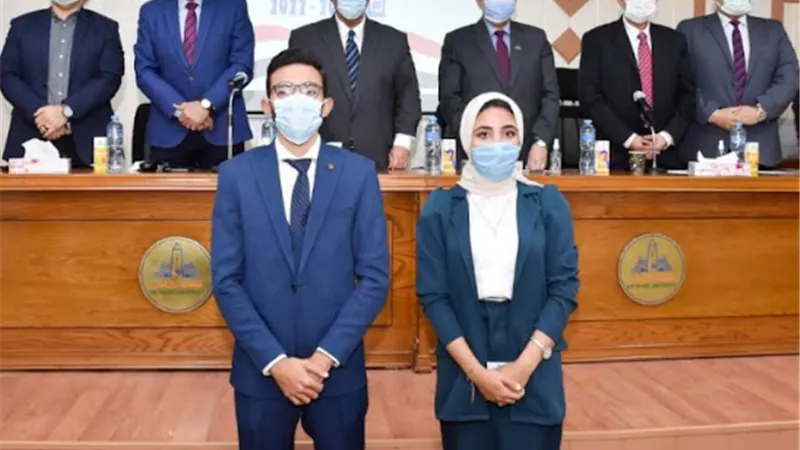 آية هشام رئيساً لاتحاد طلاب جامعة عين شمس وعبد الله محمد نائباً