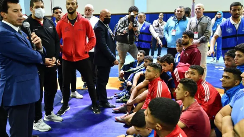 وزير الرياضة يشهد اللقاء التقييمي التنافسي للاعبي المشروع القومي للموهبة والبطل الأوليمبي