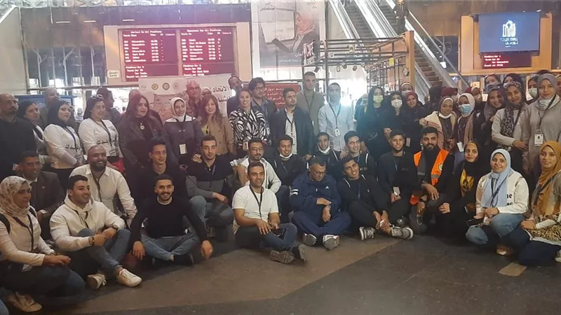 انطلاق قطار الشباب لحضور فعاليات منتدى الشباب البيئى العربى ال١١
