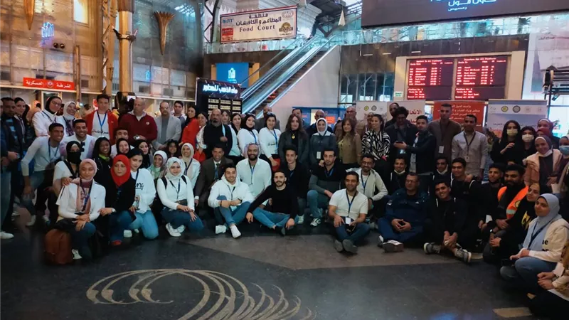 انطلاق قطار الشباب من القاهرة لاسوان لحضور فعاليات المنتدى البيئى العربى