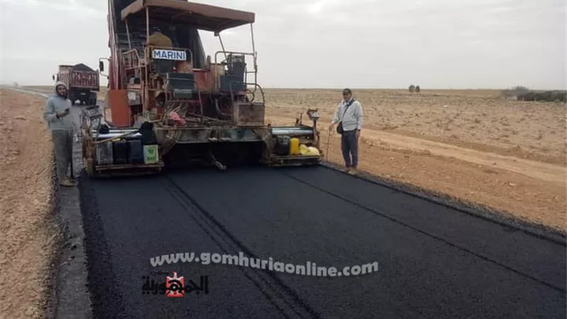 انشاء 5 طرق جديدة غرب مطروح بتكلفة 25 مليون جنيها