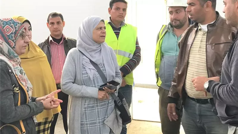 جولة تفقدية لرئيس شركة بنى سويف لمتابعة محطة معالجة 