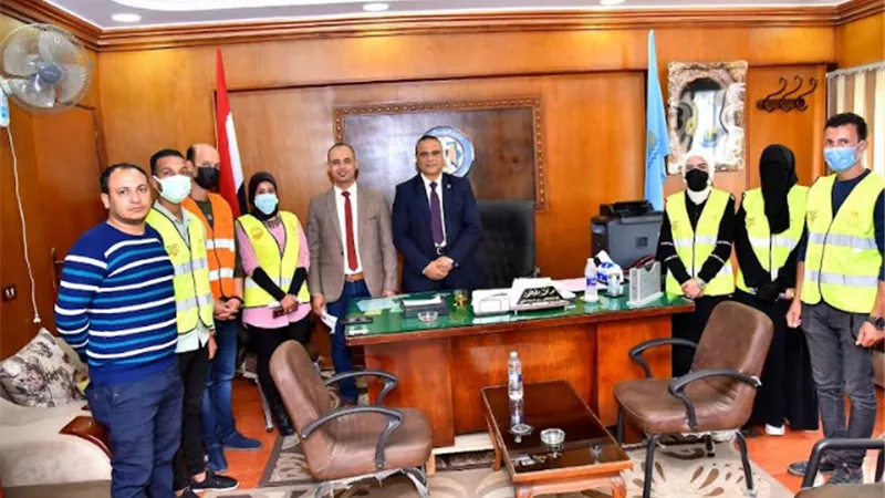محافظ بنى سويف يستقبل أعضاء مجلس إدارة النادي الرياضى الجديد