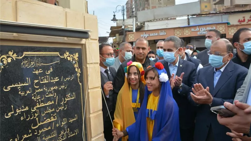 شعراوى والقصير ورحمى يفتتحون تطوير منطقة مسجد السيد البدوي بتكلفة 32.7 مليون جنيه