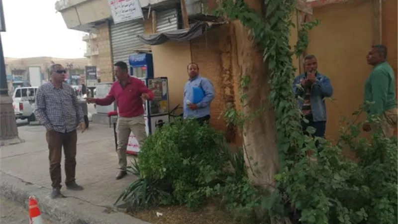 حملة لإزالة الاشغالات ورفع التشوهات البصرية بمدينة الأقصر