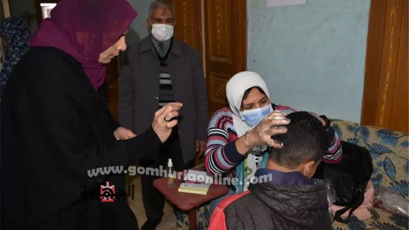 جامعة السادات تنظم قافلة طبية بقرية 