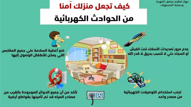 ٥ نصائح تجعل منزلك اَمنا من الحوادث الكهربائية