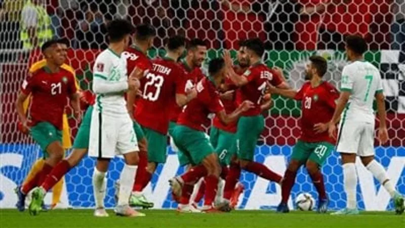 كأس العرب.. المغرب تحقق العلامة الكاملة بالفوز على السعودية بهدف البركاوى