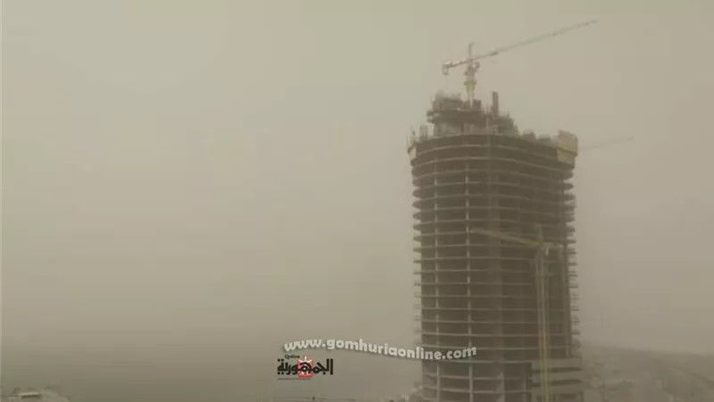 استمرار العواصف الترابية علي مدن مطروح لليوم الثاني