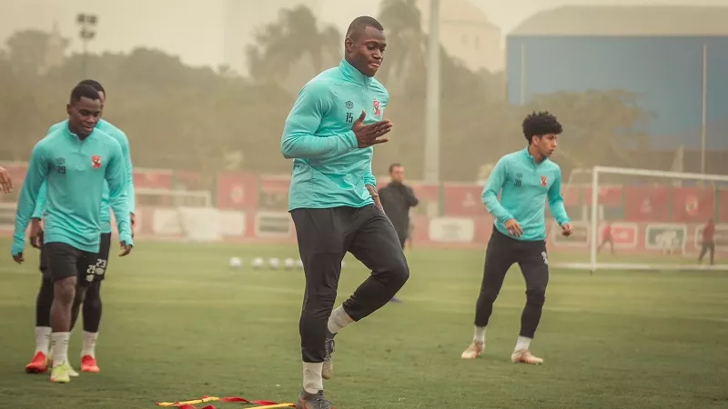 أليو ديانج ينتظم فى تدريبات الأهلى