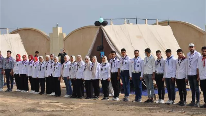 افتتاح المخيم التدريبيي الكشفي والإرشادي لعشائر جواله جامعة كفرالشيخ