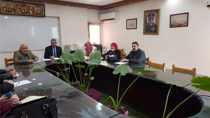 اجتماع لجنة مشروع رأس المال الدائم بتعليم الجيزة