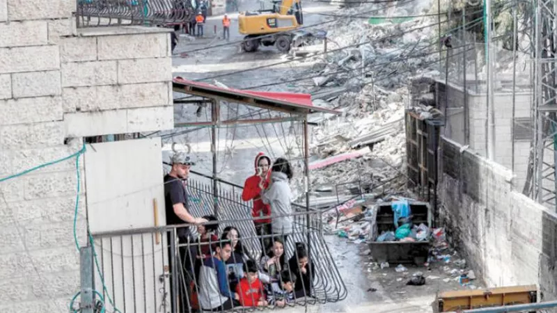 انفجار ضخم داخل مخيم للفلسطينيين